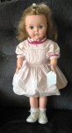 pullan doll 23 inches pink stripe dress